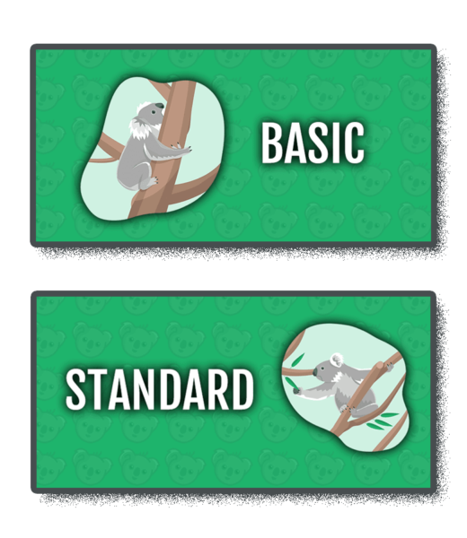 koala rank basic and standard plans