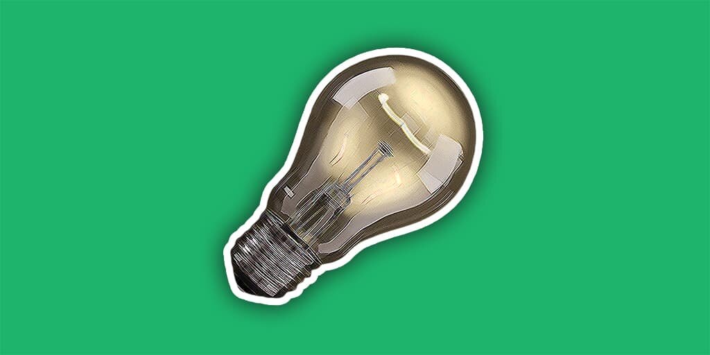 light bulb for how to generate content ideas